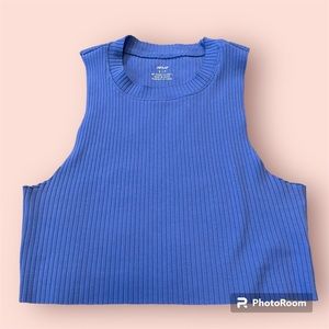 Blue Aerie Cropped Tank
